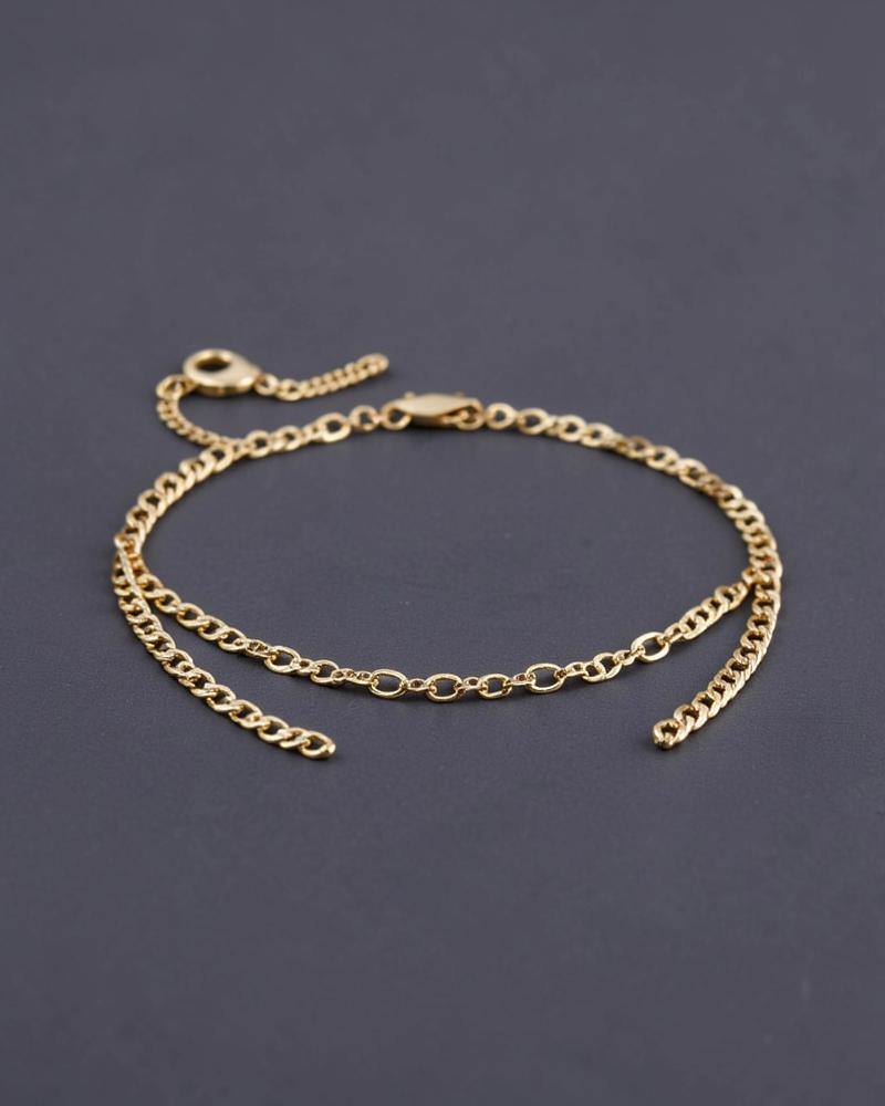 Gold anklet collection